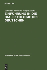 Einführung in die Dialektologie des Deutschen (German Edition) - 9783484260375 by Hermann Niebaum, Jürgen Macha, 9783484260375