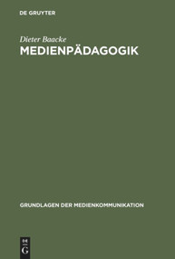 Medienpädagogik (German Edition) by Dieter Baacke, 9783484371019