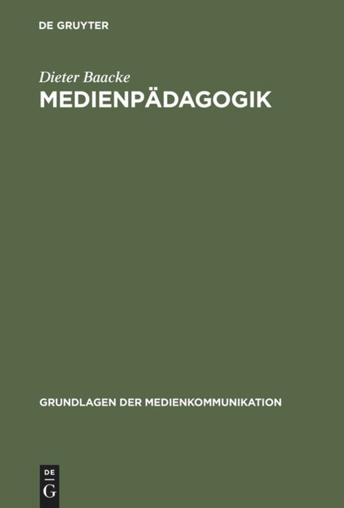 Medienpädagogik (German Edition) by Dieter Baacke, 9783484371019