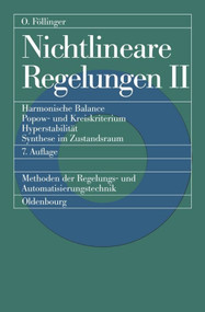 Nichtlineare Regelungen 2 (German Edition) by Otto Föllinger, 9783486225037