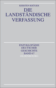 Die Landständische Verfassung (German Edition) by Kersten Krüger, 9783486550177