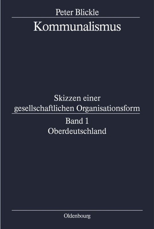 Oberdeutschland (German Edition) by Peter Blickle, 9783486564617