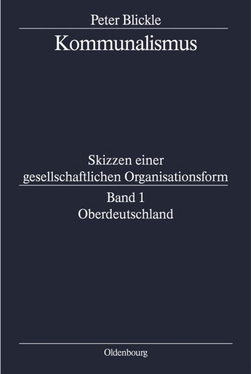 Oberdeutschland (German Edition) by Peter Blickle, 9783486564617