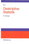 Deskriptive Statistik (Lehr- und Arbeitsbuch) (German Edition) by Georg Bol, 9783486576122