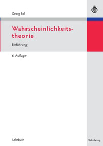 Wahrscheinlichkeitstheorie (Einführung) (German Edition) by Georg Bol, 9783486584356