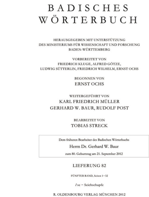se-Seichschupfe (German Edition) by Tobias Streck, 9783486597882