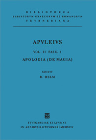 Pro se de magia liber (Apologia) (Latin Edition) by Rudolf Helm, Apuleius Platonicus Madaurensis, 9783598710568