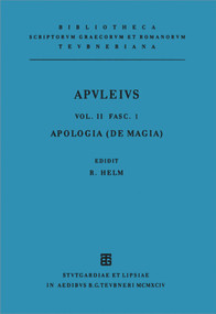 Pro se de magia liber (Apologia) (Latin Edition) by Rudolf Helm, Apuleius Platonicus Madaurensis, 9783598710568