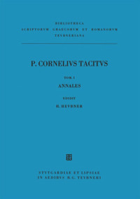 Ab excessu divi Augusti (Annales) (Latin Edition) by Cornelius Tacitus, Heinrich Heubner, 9783598718335