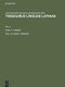 pensio - perdomo (Latin Edition) by Thesaurusbüro München, Internationale Thesaurus-Kommission, 9783598770050