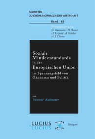 Soziale Mindeststandards in der Europäischen Union im Spannungsfeld von Ökonomie und Politik (German Edition) by Yvonne Kollmeier, 9783828201798
