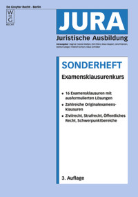 Examensklausurenkurs (German Edition) by Dagmar Coester-Waltjen, Dirk Ehlers, Klaus Geppert, et al., 9783899494556