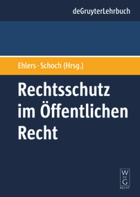 Rechtsschutz im Öffentlichen Recht (German Edition) by Dirk Ehlers, Friedrich Schoch, 9783899494976