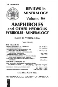 Amphiboles and Other Hydrous Pyriboles (Mineralogy) by David R. Veblen, Paul H. Ribbe, 9780939950102