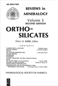 Orthosilicates by Roger G. Burns, 9780939950133
