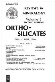 Orthosilicates by Roger G. Burns, 9780939950133