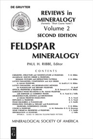 Feldspar Mineralogy by Paul H. Ribbe, 9780939950140