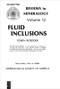Fluid inclusions by Edwin Roedder, 9780939950164
