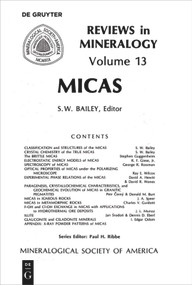 Micas by S.W. Bailey, 9780939950171