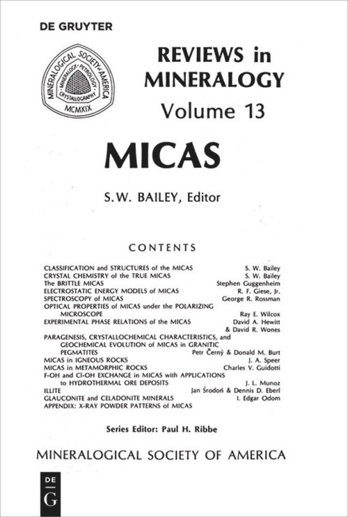Micas by S.W. Bailey, 9780939950171