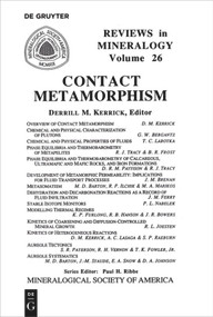 Contact Metamorphism by Derrill M. Kerrick, 9780939950317