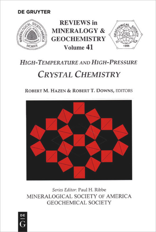 High-Temperature and High Pressure Crystal Chemistry by Robert M. Hazen, Robert T. Downs, 9780939950539