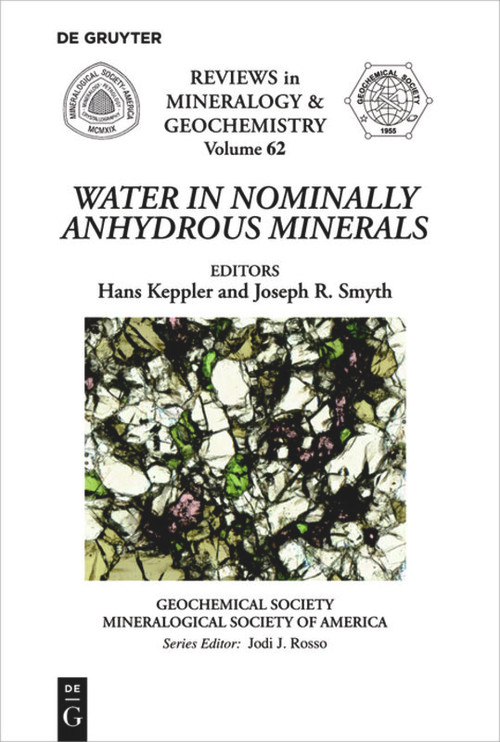 Water in Nominally Anhydrous Minerals by Hans Keppler, Joseph R. Smyth, 9780939950744