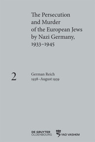 German Reich 1938-August 1939 by Susanne Heim, 9783110523713