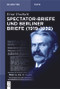 Spectator-Briefe und Berliner Briefe (1919-1922) (German Edition) by Gangolf Hübinger, Nikolai Wehrs, 9783110568516