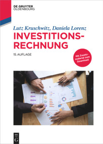 Investitionsrechnung (German Edition) - 9783110587357 by Lutz Kruschwitz, Daniela Lorenz, 9783110587357