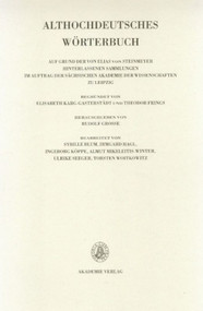 Band V: K-L, 1./2. Lieferung (K bis kezzil) (German Edition) by Gotthard Lerchner, 9783050037912