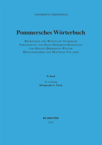 Striepwark bis Treck (German Edition) by Matthias Vollmer, 9783110626896