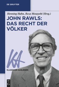 John Rawls: Das Recht der Völker (German Edition) by Henning Hahn, Reza Mosayebi, 9783110649987