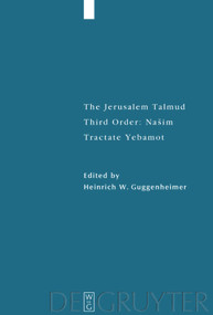 Tractate Yebamot by Heinrich W. Guggenheimer, 9783110681161