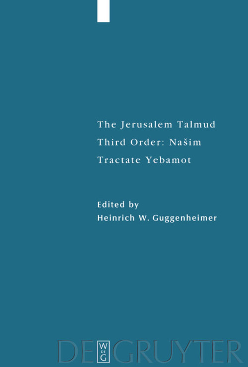 Tractate Yebamot by Heinrich W. Guggenheimer, 9783110681161