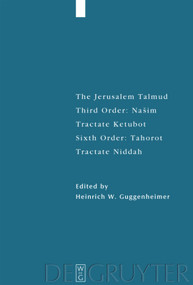 ee (Sixth Order: Tahorot. Tractate Niddah) by Heinrich W. Guggenheimer, 9783110681222