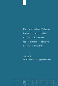 ee (Sixth Order: Tahorot. Tractate Niddah) by Heinrich W. Guggenheimer, 9783110681222