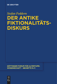 Der antike Fiktionalitätsdiskurs (German Edition) by Stefan Feddern, 9783110685268