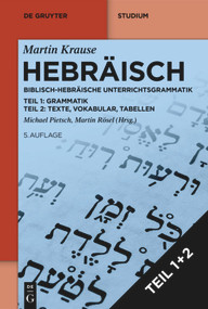 Hebräisch (Biblisch-Hebräische Unterrichtsgrammatik) (German Edition) - 9783110694833 by Martin Krause, Michael Pietsch, Martin Rösel, 9783110694833