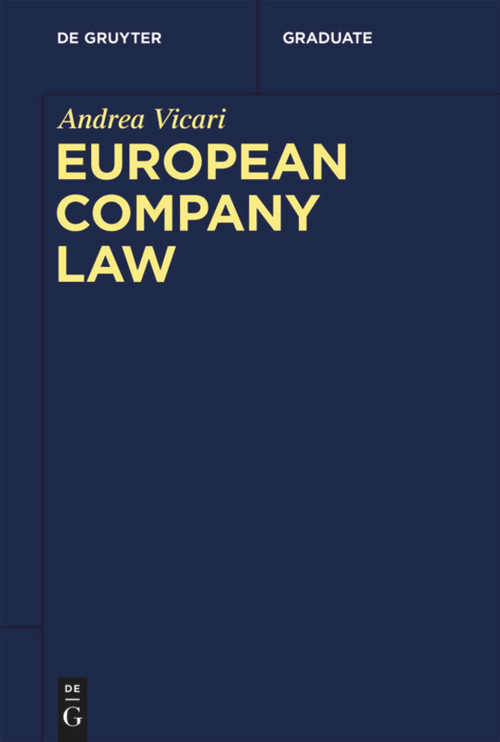 European Company Law by Andrea Vicari, 9783110722468
