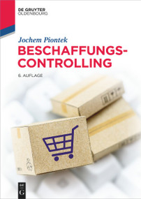Beschaffungscontrolling (German Edition) by Jochem Piontek, 9783110755305