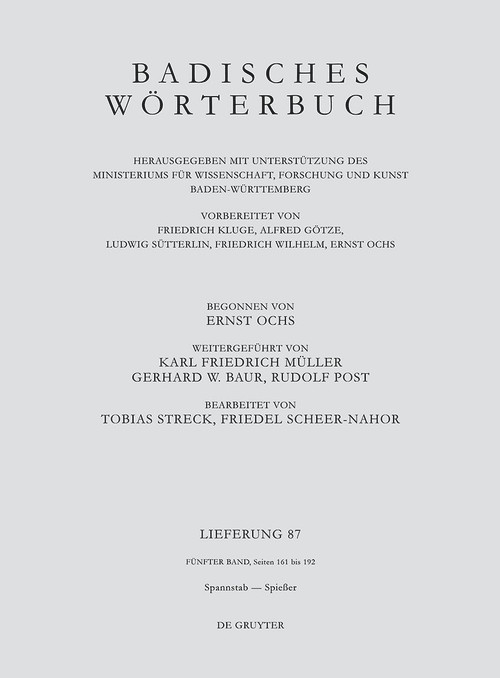 Spannstab ‒ Spießer (German Edition) by Tobias Streck, 9783110794359