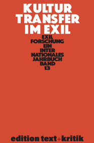 Kulturtransfer im Exil (German Edition) by Klaus-Dieter Krohn, 9783112422755