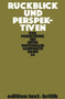 Rückblick und Perspektiven (German Edition) by Claus-Dieter Krohn, 9783112422779