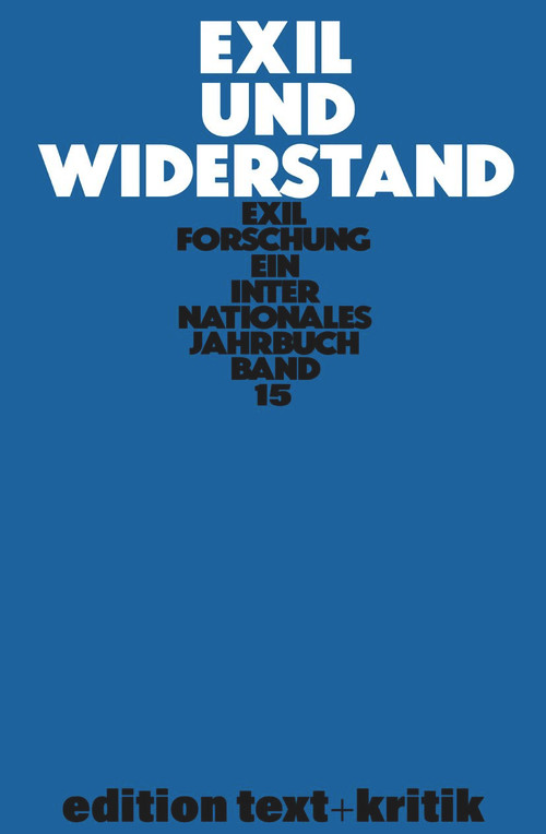 Exil und Widerstand (German Edition) by Claus-Dieter Krohn, Gerhard Paul, 9783112422793