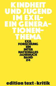 Kindheit und Jugend im Exil (Ein Generationenthema) (German Edition) by Claus-Dieter Krohn, et al., 9783112422953