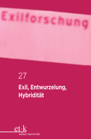 Exil, Entwurzelung, Hybridität (German Edition) by Claus-Dieter Krohn, et al., 9783112423011