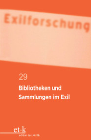 Bibliotheken und Sammlungen im Exil (German Edition) by Claus-Dieter Krohn, Lutz Winckler, 9783112423059