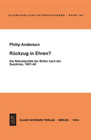Rückzug in Ehren? (German Edition) by Philip Anderson, 9783879972371