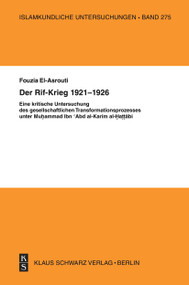 Der Rif-Krieg 1921-1926 (German Edition) by Fouzia El Asrouti, 9783879973385